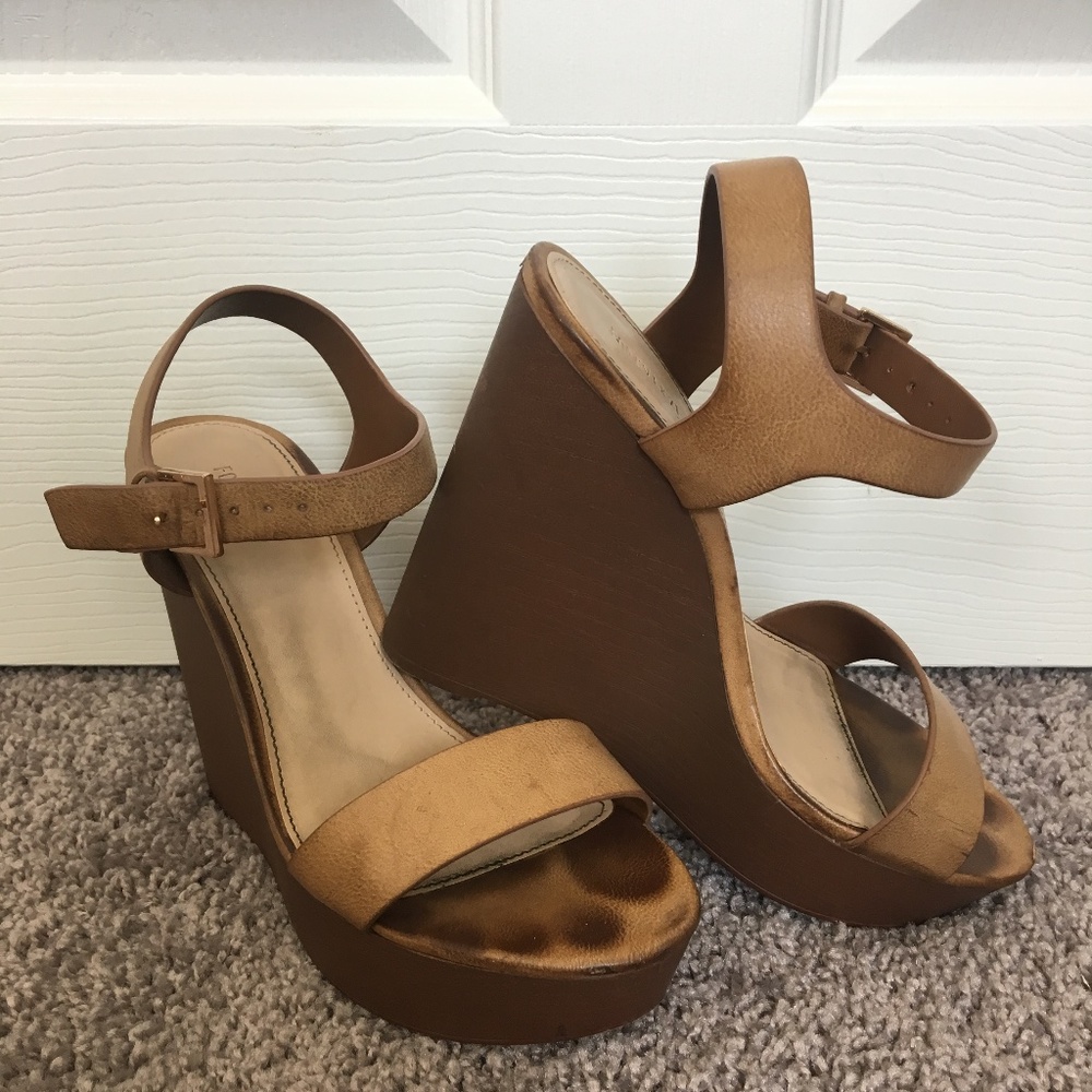 Women’s leather wedges